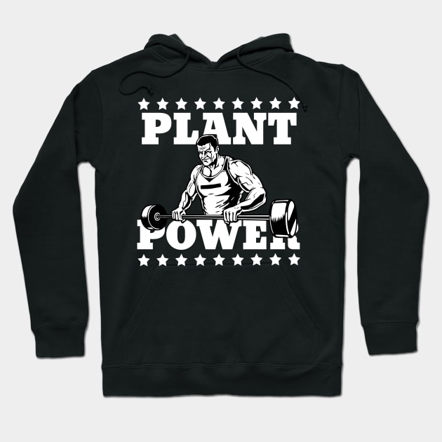 Plant Power Bodybuilding Vegan Hoodie by RadStar